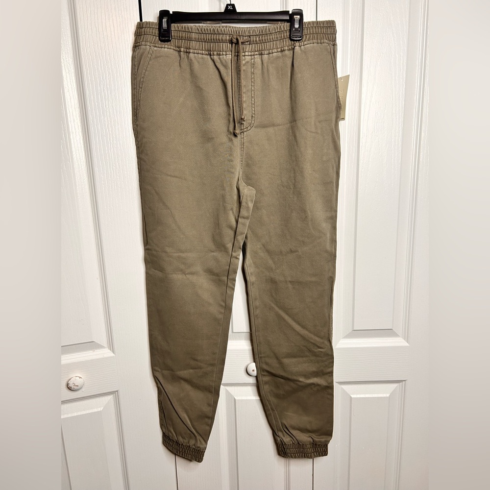 Elwood Jogger Pants Mens L Green Pull On Pocket Casual Drawstring Active NWT